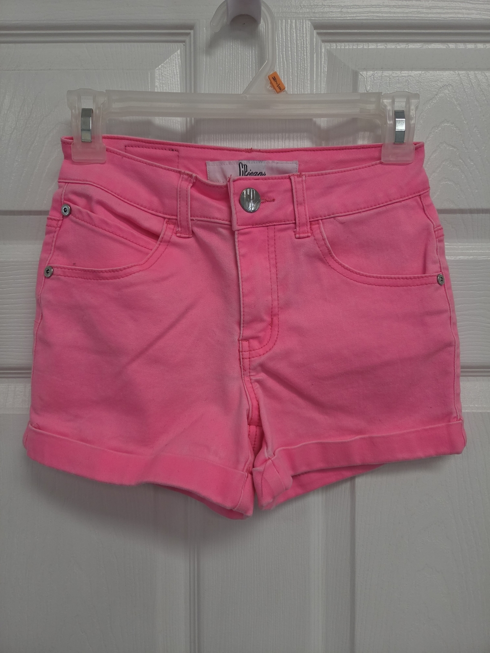 OP Neon Pink Cuffed Denim Shorts